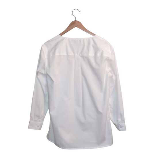 Lands' End White Long Sleeve Blouse Ladies Size 6 - Picture 2 of 11